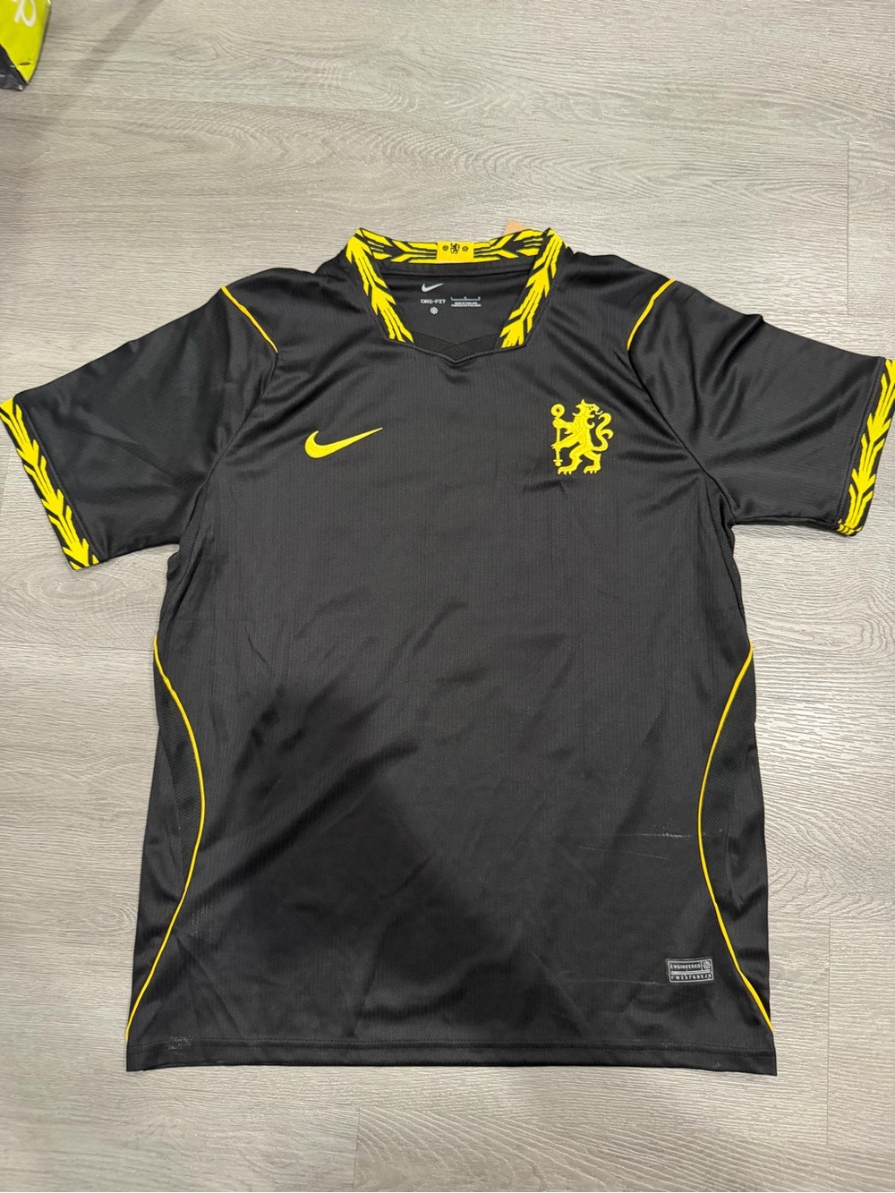 Nike Men’s Black & Yellow Soccer Jersey